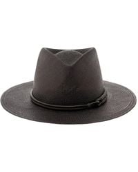 Brunello Cucinelli - Fedora Hat With Monile Detail - Lyst