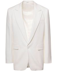 Alexander McQueen - Single-Breasted Jacket With Notched Revers In - Lyst