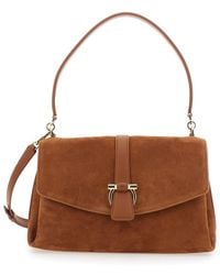 Ferragamo - Crossbody Bag With Adjustable And Removable Strap And Closure With Gancini Plaque - Lyst