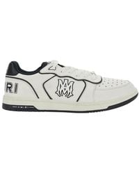 Amiri - Newport Sneakers Low Top With Logo Patch On The Side And Contrasting Heel Leather Lettering For - Lyst