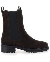Aeyde - Boots Jack Cow Suede Leather With Suede And For - Lyst