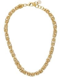 Semicouture - Chain Necklace With Claw Clasp Closure On The Back And Bra - Lyst