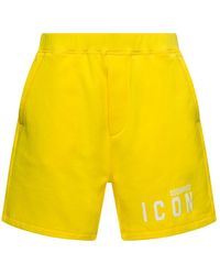 DSquared² - Shorts With Contrasting Logo Print - Lyst