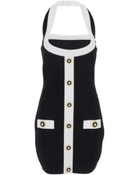 Balmain - Dress With Square Neckline - Lyst