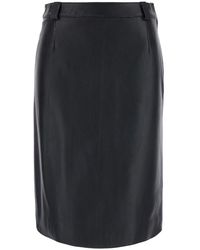 Grifoni - Leather Skirt - Lyst