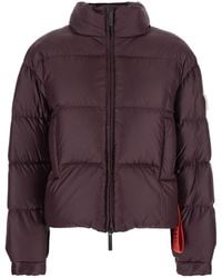 AFTER LABEL - Down Jacket With Logo Patch On The Sleeve - Lyst