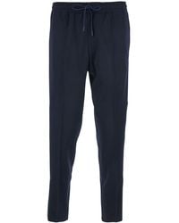Gucci - Pants With Elastic Waist And Drawstring And Web Detail On T - Lyst