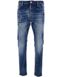 DSquared² - 'Cool Gut' Jeans With Belt Loops And All-Over Painted Details - Lyst