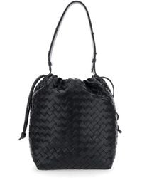 Bottega Veneta - Shoulder Bag With Drawstring Closure And Intrecci - Lyst
