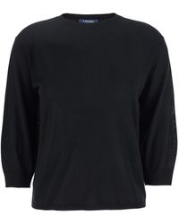 Max Mara - Crewneck Sweater With Three-Quarter Sleeves - Lyst