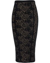 Elisabetta Franchi - Lace Knit Skirt Viscose - Lyst