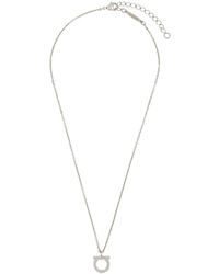 Ferragamo - Colored Necklace With Gancini Pendant - Lyst