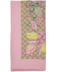 Gucci - Silk Twill Scarf - Lyst