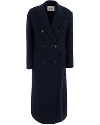 Jucca - Double-Breasted Coat With Front Closure And Side Pockets - Lyst