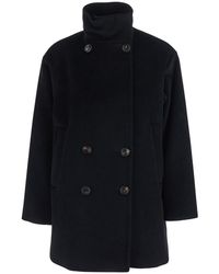Max Mara - 'Maroso' High-Neck Jacket With Dropped Shoulders - Lyst