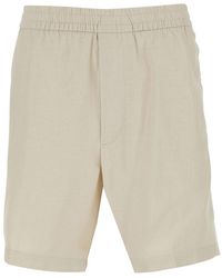 Calvin Klein - Shorts Straight Linen Pull-On - Lyst