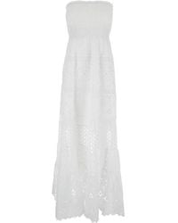 Temptation Positano - Long Embroidered Dress - Lyst