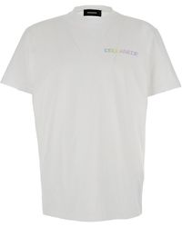 DSquared² - 'Palm Beach' Crewneck T-Shirt With Logo Print - Lyst