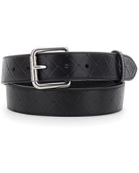 Bottega Veneta - Belt With Intrecciato Motif And Buckle Closure - Lyst