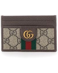Gucci - 'Ophidia' Card Holder With Gg Plaque - Lyst
