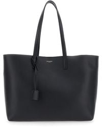 Saint Laurent - Tote Bsg With Embossed Logo On The Front And Logo Tag - Lyst