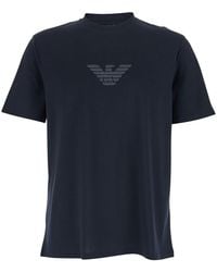 Emporio Armani - Logo Cotton T-Shirt - Lyst