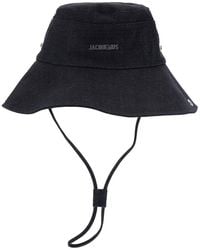 Jacquemus - 'Le Bob De-Nimes' Bucket Hat With Logo Lettering On The Front And Adjustable Strap - Lyst