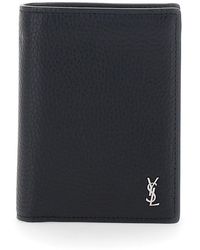 Saint Laurent - Card Holder With Cassandre On The Front - Lyst