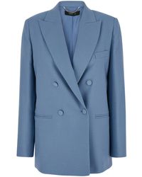 FEDERICA TOSI - Light Double-Breasted Blazer - Lyst