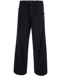 C.P. Company - Cargo Pants With Logo Patch On The Side And Elastic - Lyst