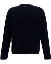 GAUDENZI - Crewneck Sweater With Ribbed Finishes - Lyst