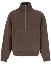 Axel Arigato - Core Zip-Up Sweater With High Collar And Long Sleeves - Lyst