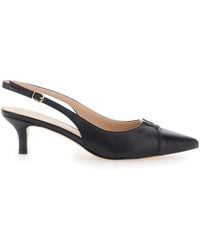 Twinset - 'Nera' Pointed Toe Leather Pumps - Lyst