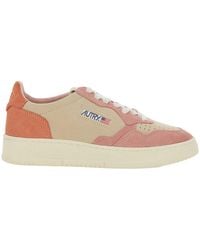 Autry - Sneaker 'Medalist' Low Top Con Logo Impresso Sulla Linguetta E I - Lyst