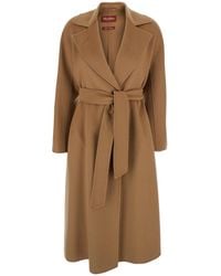 Max Mara - Cappotto 'Cles' Con Colletto A Revers E Chiusura Con Ci - Lyst