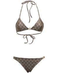 Gucci - Woman's Stretch Jersey gg Bikini - Lyst
