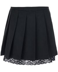 Jucca - Mini Pleated Skirt With Side Pleats - Lyst