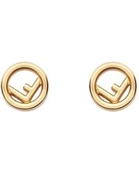 Fendi - Orecchini Con Design Circolare E Moitvo F - Lyst