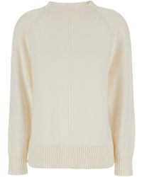 Max Mara - Solid Crew Neck Sweater - Lyst