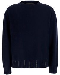 Fabiana Filippi - Sweater With Collar And Long Sleeves - Lyst