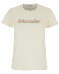 Moncler - Logo Crew Neck T-Shirt - Lyst
