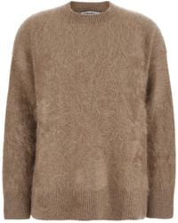 Max Mara - 'Dante' Crewneck Sweater With Ribbed Trims - Lyst