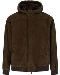 CAPOREI - Fabric Hooded Coat - Lyst