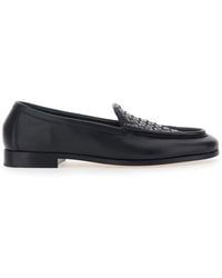 Bottega Veneta - 'Silenzio' Loafers With Intreccio Motif On The Front - Lyst