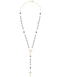 Dolce & Gabbana - Collana rosario in metallo placato oro uomo - Lyst