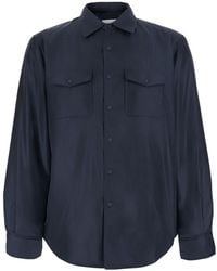 Aspesi - Jacket With Zip And Tech Fabric Pockets - Lyst