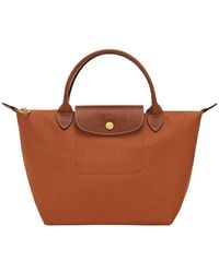 Longchamp - 'Le Pliage S' Handbag With Engraved Logo - Lyst