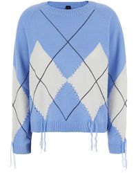 Pinko - Berna Pull Argyle Traforato - Lyst