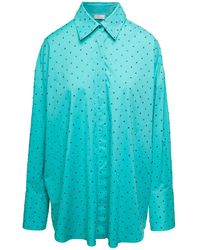GIUSEPPE DI MORABITO - Light Shirt With Crystal Embellishment All - Lyst