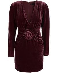 ROTATE BIRGER CHRISTENSEN - Mini Dress Silk Velvet Viscose - Lyst